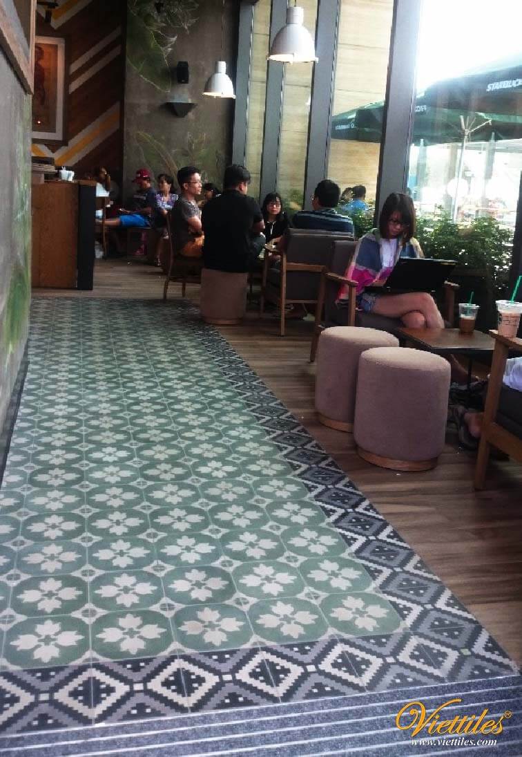 starbucks Gạch bông Viettiles